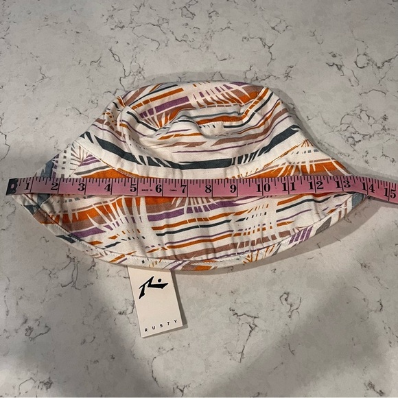 RUSTY NWT Hawk Reversible Sun Hat Bucket Hat OSFM - Picture 10 of 11